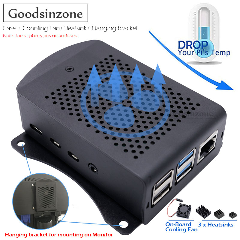 Argon One V3 M.2 Nvme Case - Raspberry Pi 4 Model B Aluminum