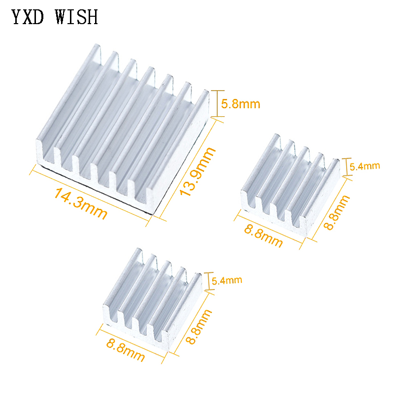 Raspberry Pi Water Cooling Kit - 30pcs Aluminum Heat Sink Set Adhesive
