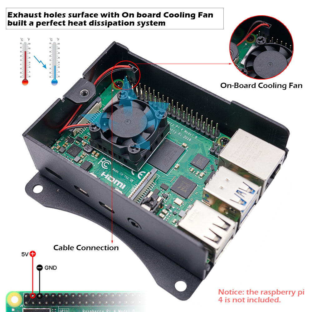 Raspberry Pi 4 Model B Aluminu - Argon One V3 M.2 Nvme Case 评论和价格