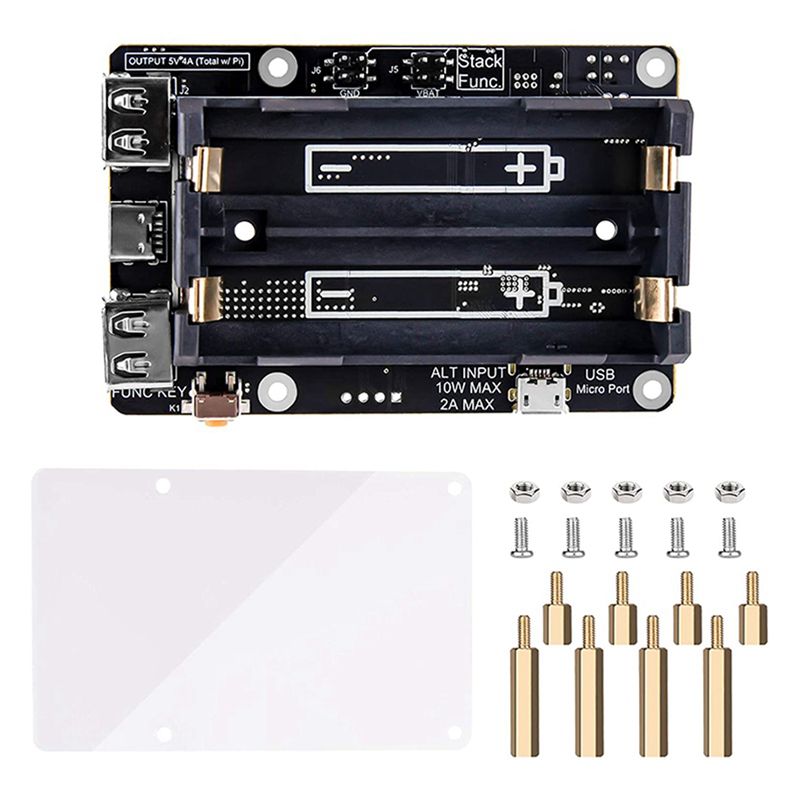 Delicate Texture-2X For Raspbe - Raspberry Pi Uninterrupted Power Supply Ups 18650 评论和价格